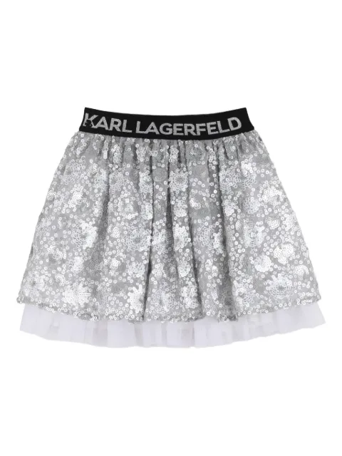 Karl Lagerfeld Kids jupe longue à sequins