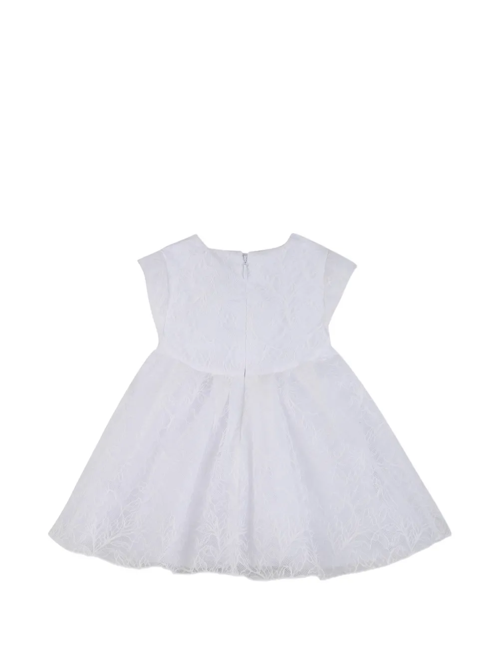  Givenchy Kids Leaf Pattern Dress - White 