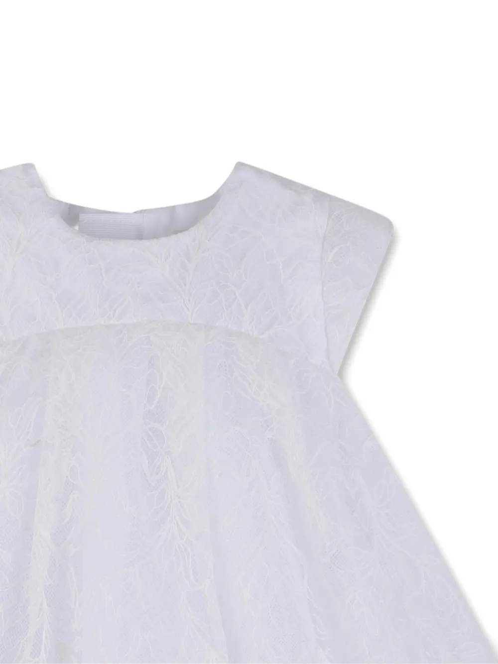  Givenchy Kids Leaf Pattern Dress - White 