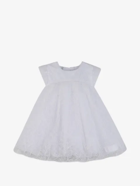 Givenchy Kids robe texturée à feuilles imprimées