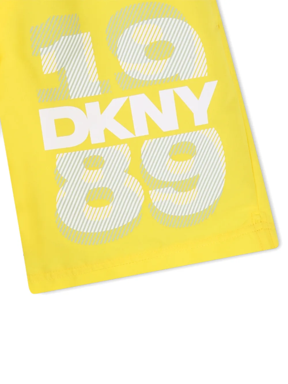  Dkny Kids Logo-print Swim Shorts - Yellow 