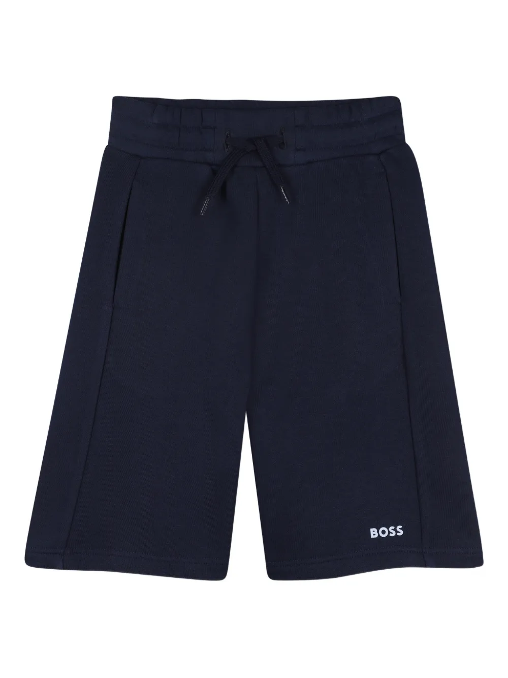 BOSS Kidswear Shortsset met logodetail Wit