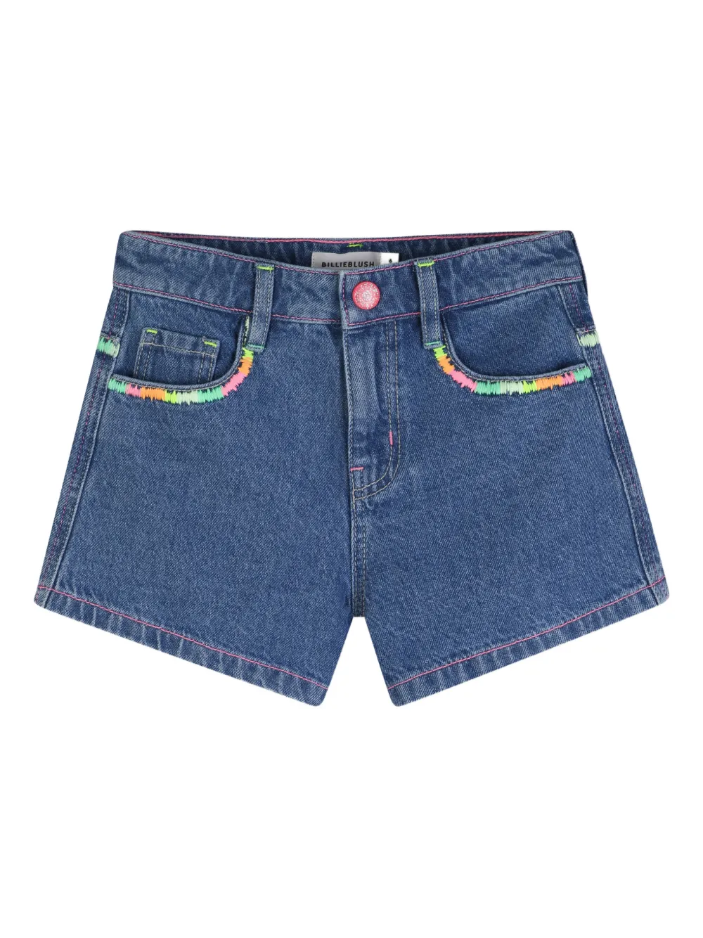 Billieblush Bestickte Jeans-Shorts - Blau
