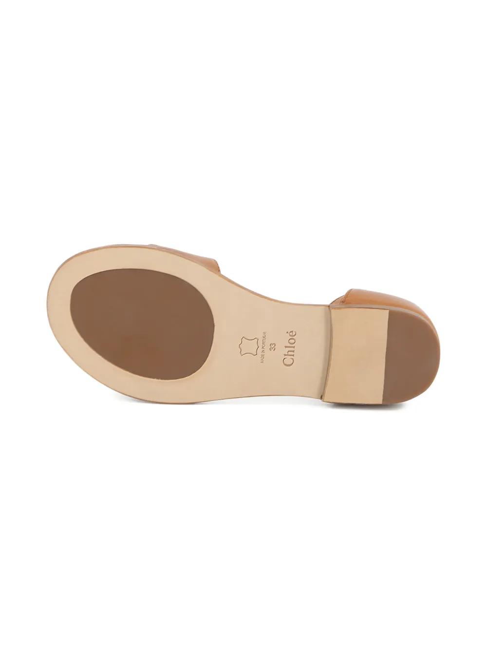 Chloé Kids Sandalen met bandje en logobedel Bruin