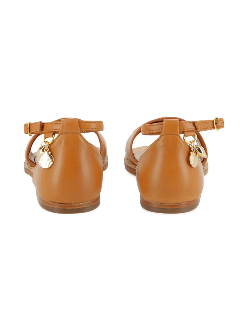 Chloé Kids Sandalen met bandje en logobedel Bruin