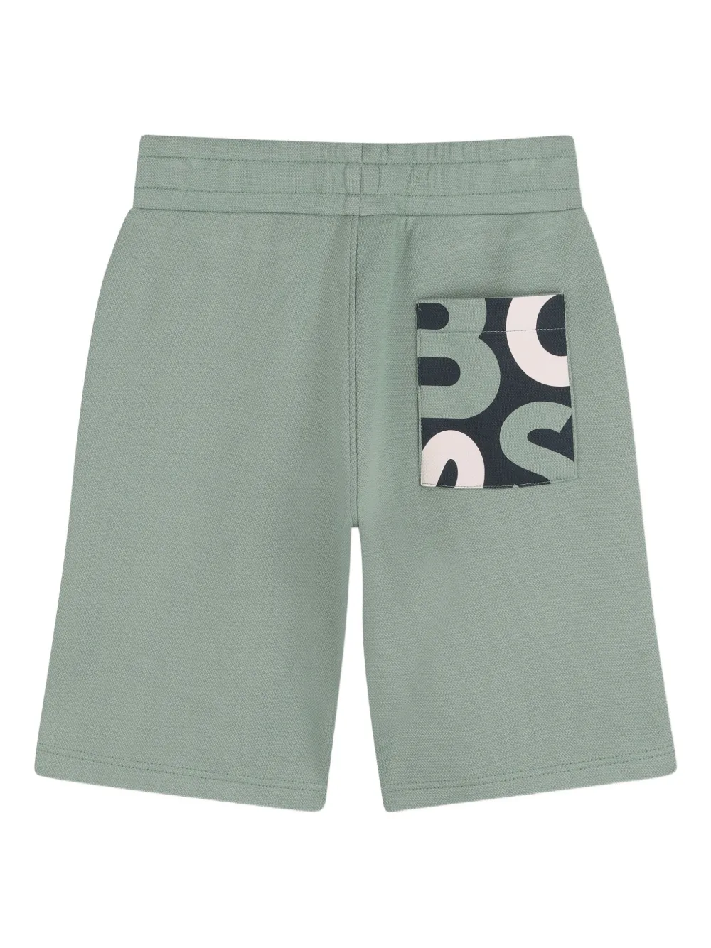 BOSS Kidswear Shorts met logo Groen
