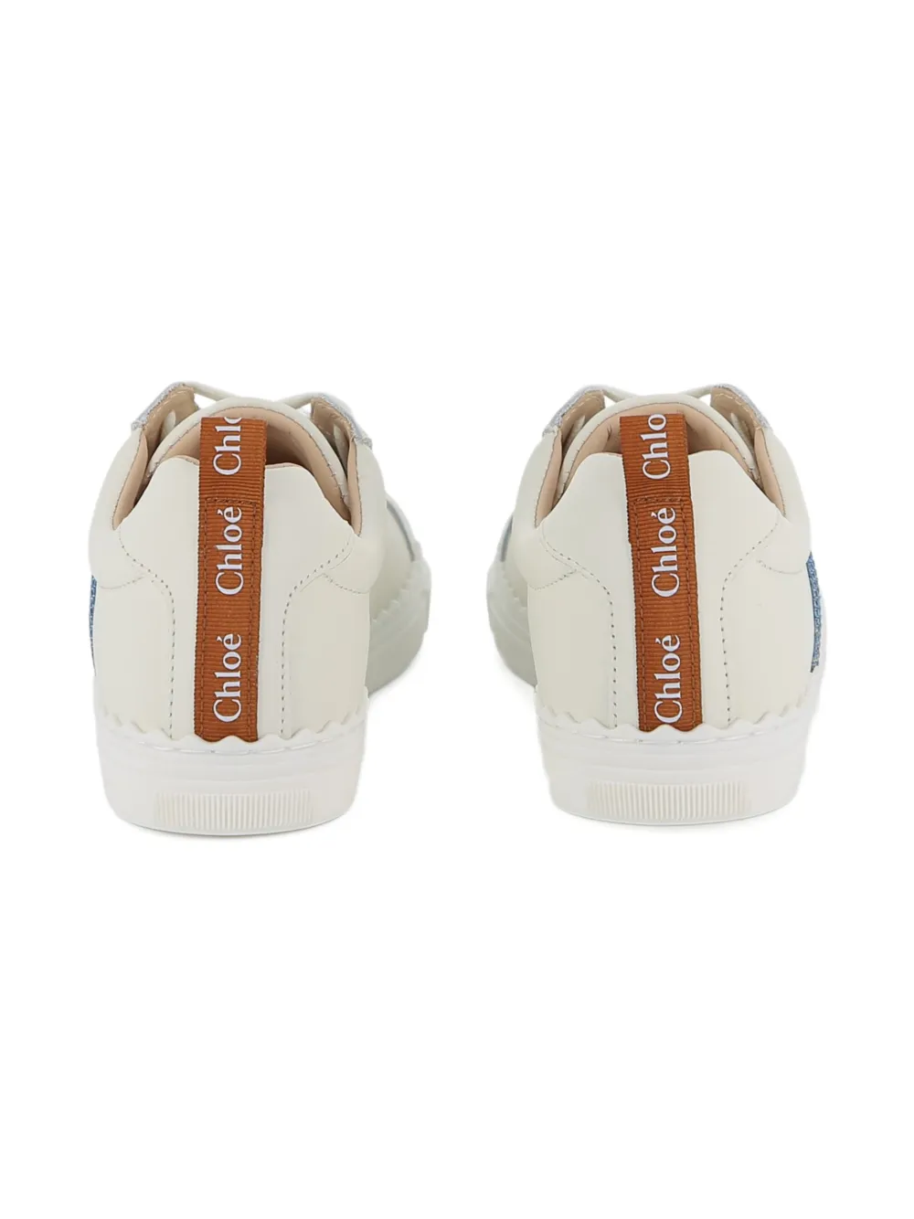 Chloé Kids Sneakers met logoband Wit