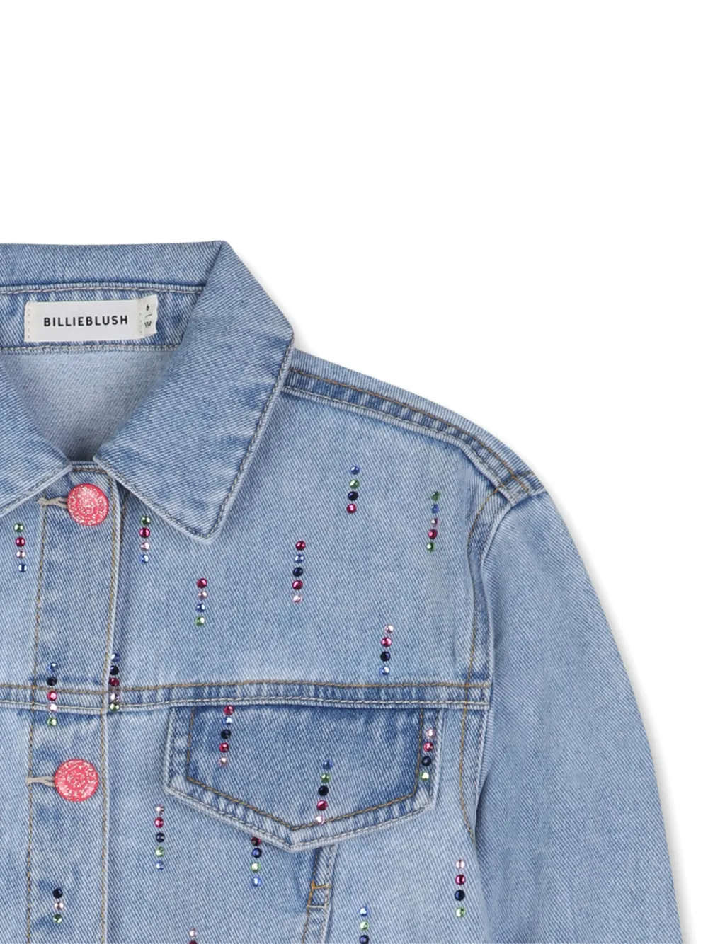 Billieblush Spijkerjack verfraaid met kristallen Blauw