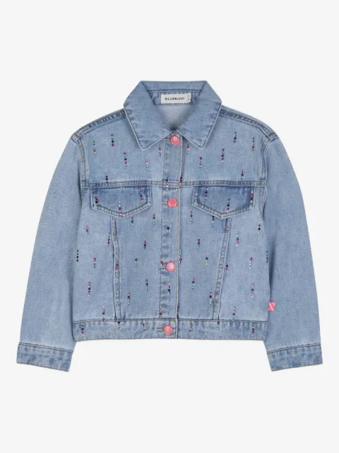 Billieblush crystal-embellished denim jacket