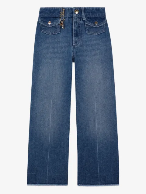 Chloé Kids frayed-hem jeans