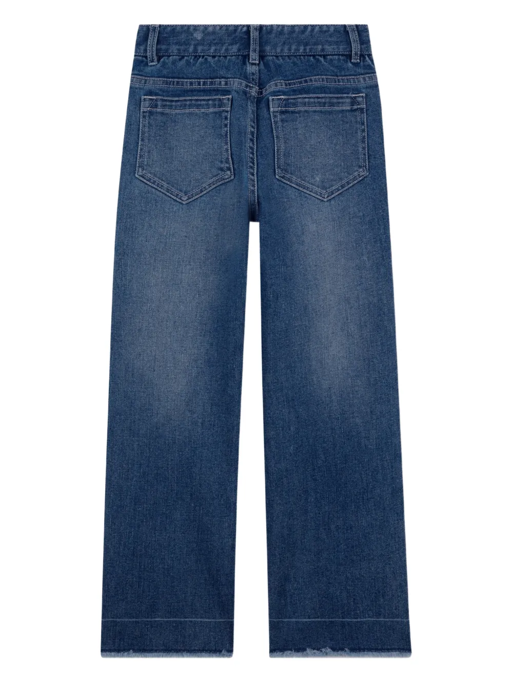 Chloé Kids Jeans met franje afwerking Blauw