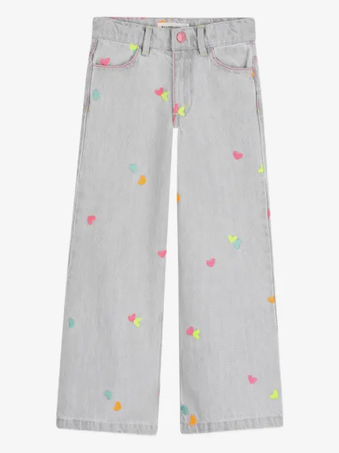 Billieblush jean à motif cœur