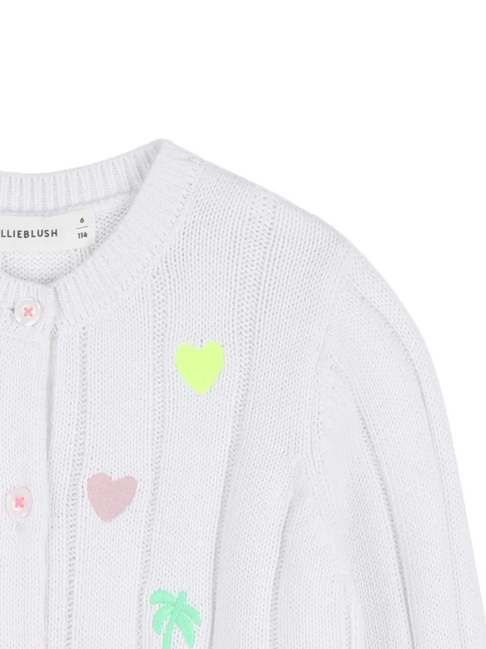 Billieblush Vest met geborduurd hart Wit