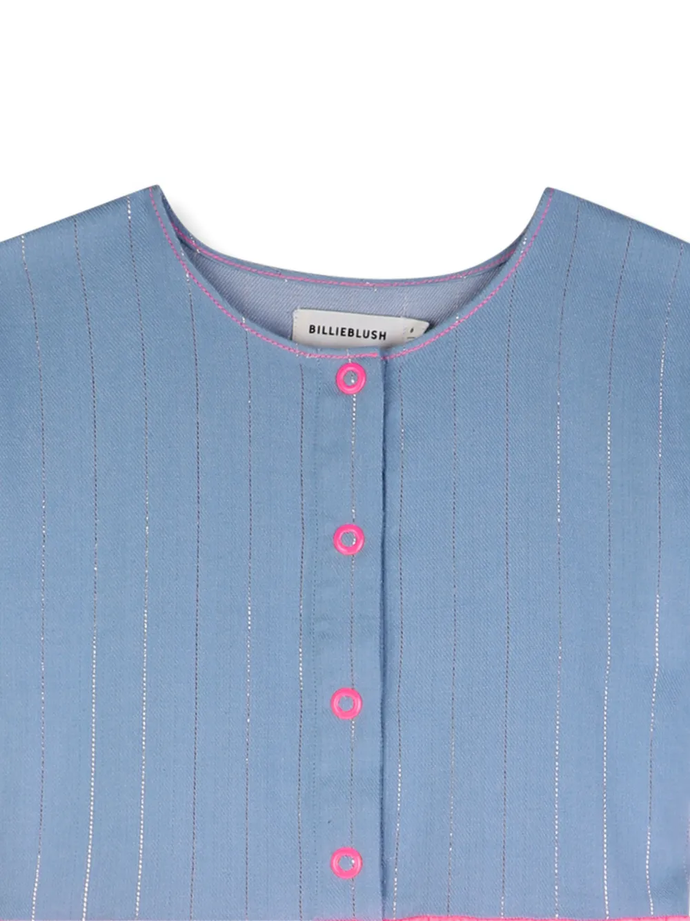 Billieblush Gestreepte jurk met ruches Blauw