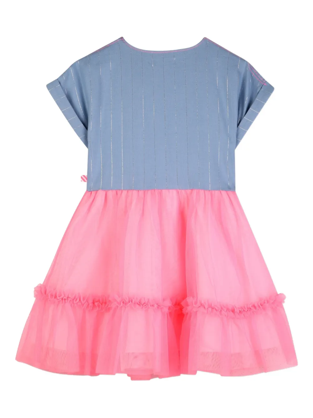 Billieblush Gestreepte jurk met ruches Blauw