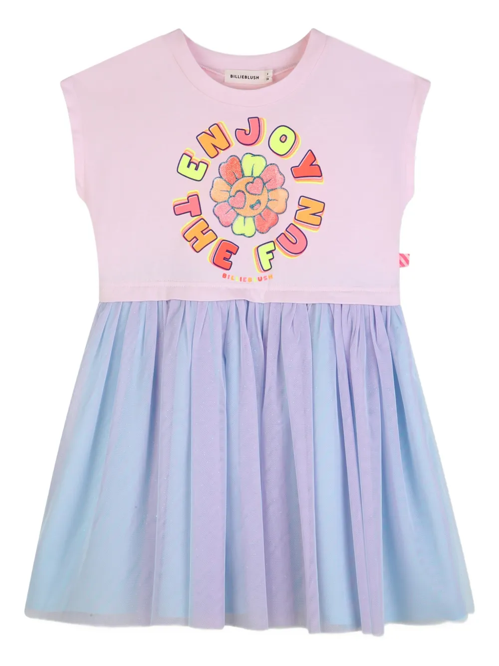 Billieblush Abito a maniche corte con stampa grafica - Rosa