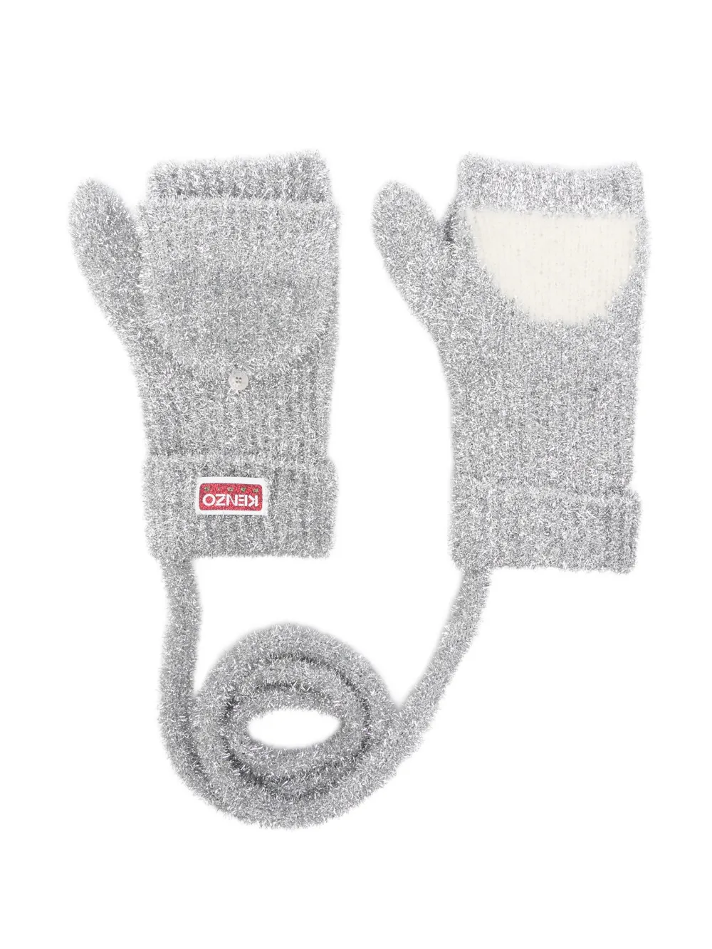 Kenzo logo-patch gloves | Grey | Image 1