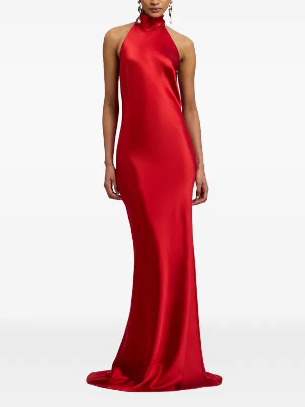 ralph lauren halter neck cocktail dress Prasetijo Halter Midi Dress