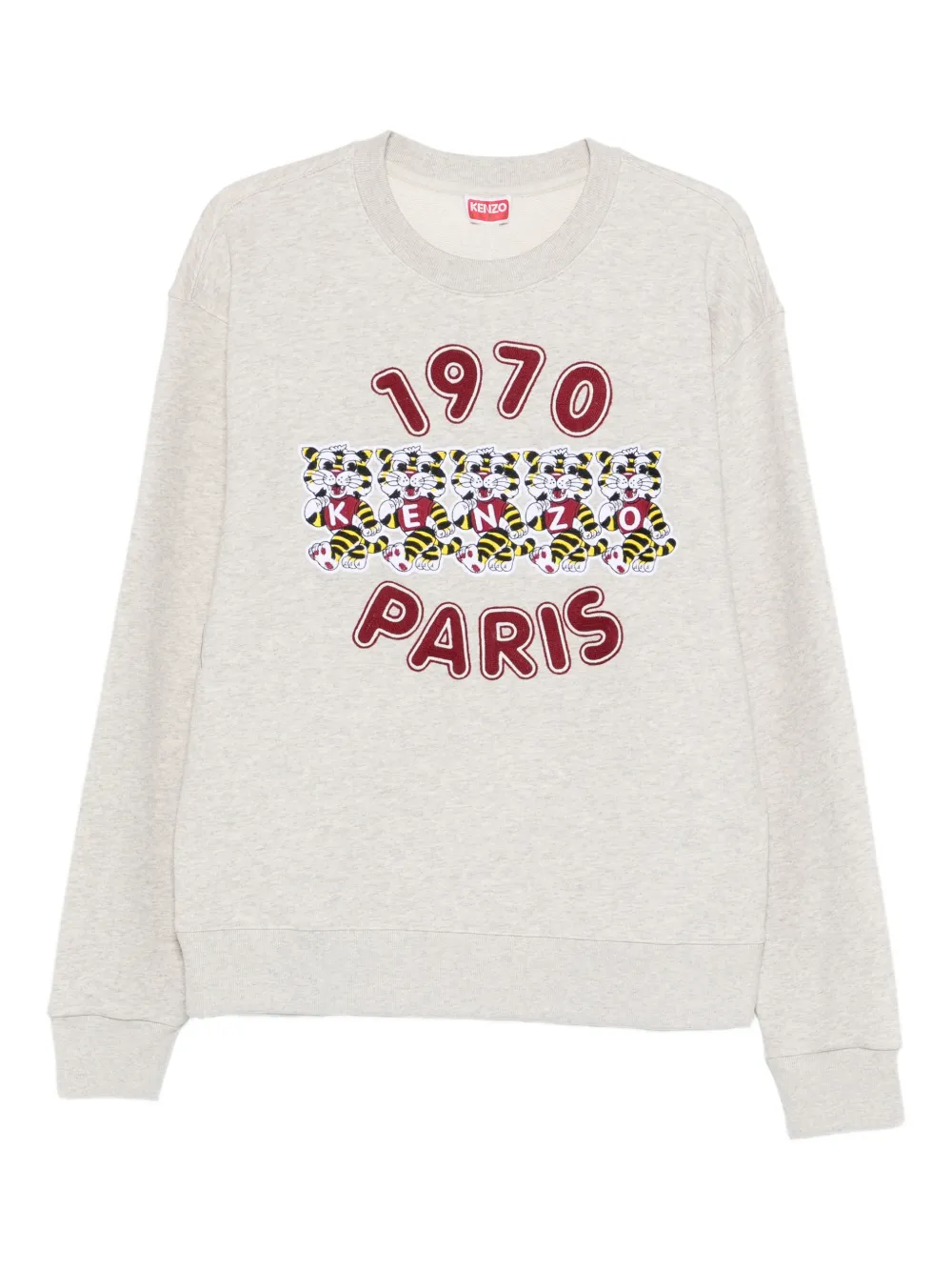 Kenzo paris graphic crew-neck sweatshirt | Grey | Image 1
