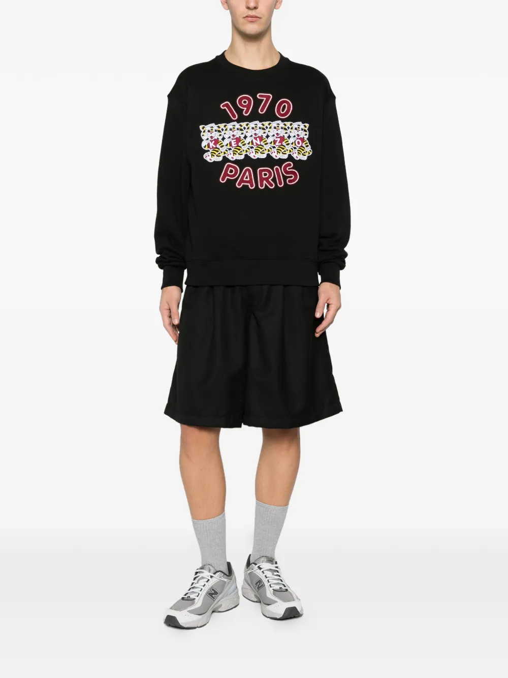Kenzo embroidered graphic sweatshirt - Zwart