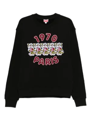 Kenzo Lucky Tiger-intarsia Sweater | Black | FARFETCH