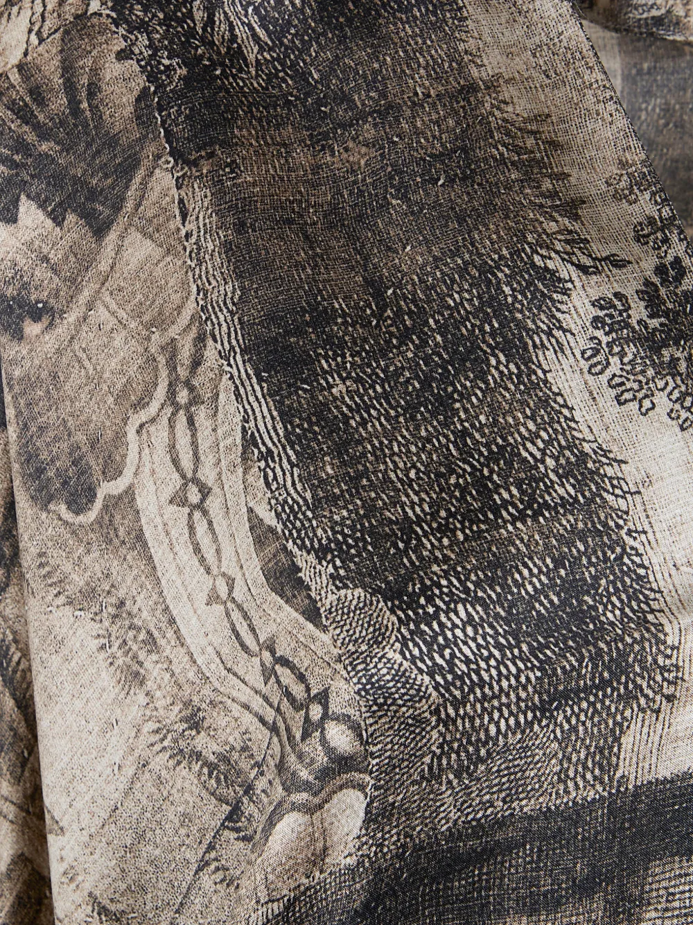 Pierre-louis Mascia Printed V-neck Midi Dress In Multi