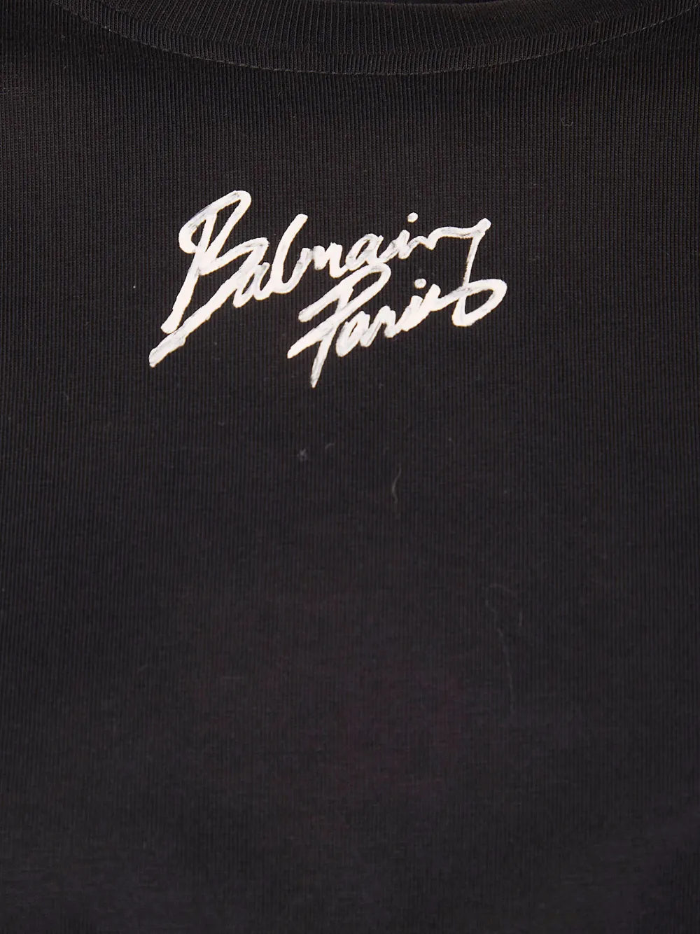 Balmain T-shirt met logodetail Zwart