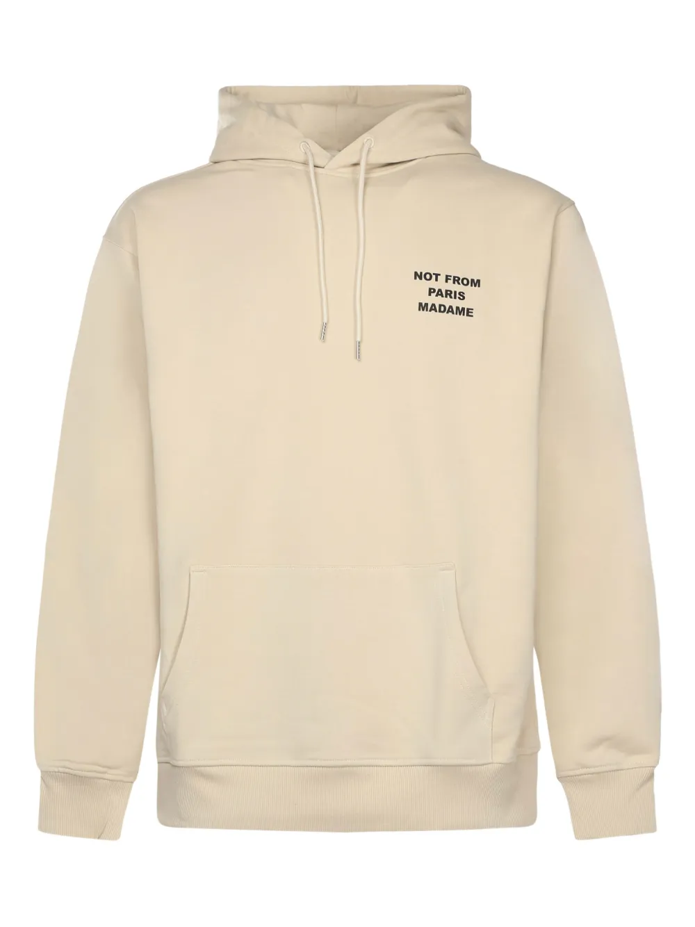 Drôle De Monsieur drawstring print hoodie - Toni neutri