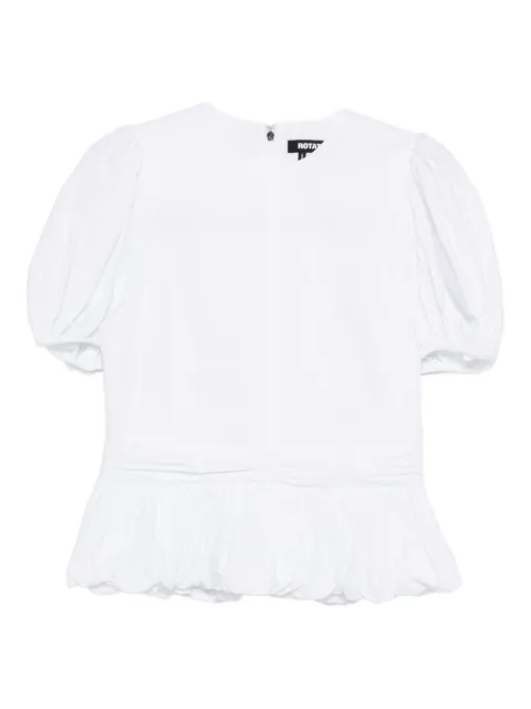 ROTATE BIRGER CHRISTENSEN puff-sleeves peplum top