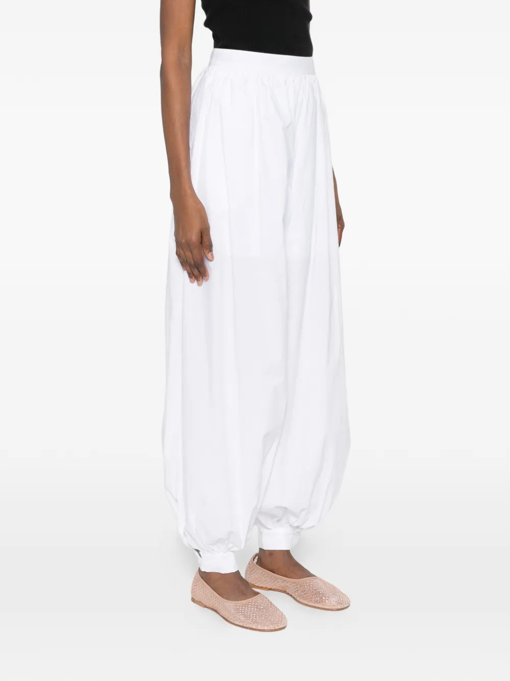  Rotate Birger Christensen Tapered Trousers - White 