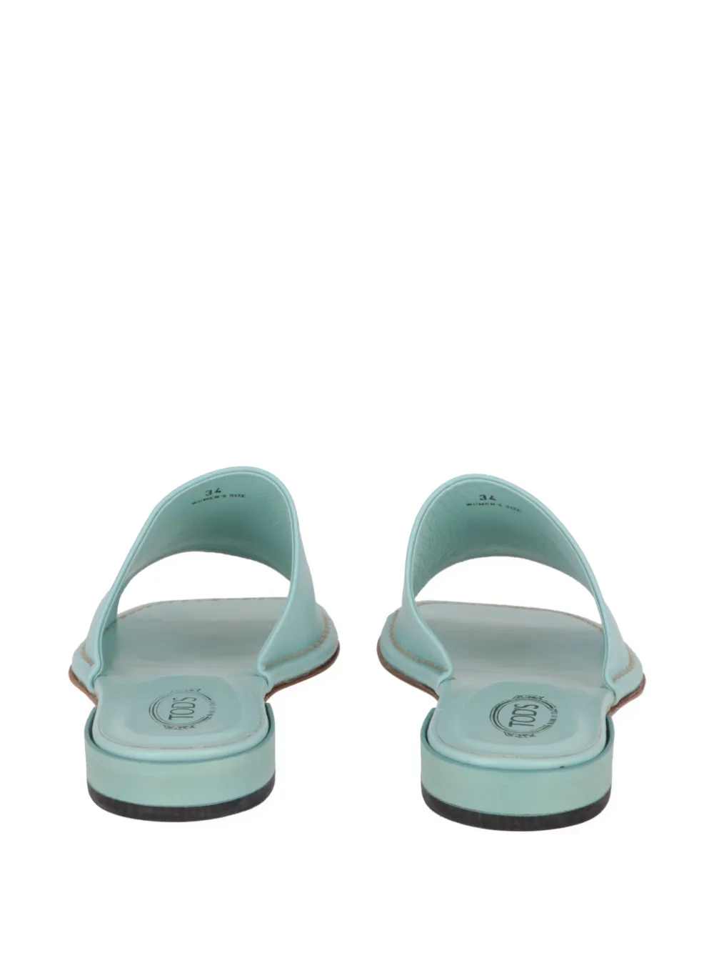 Tod's open-toe slip-on sandals Groen