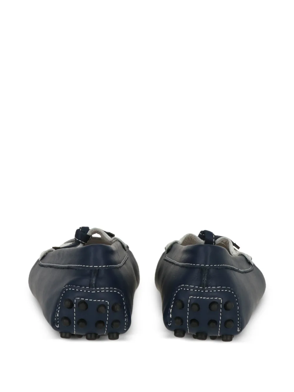 Tod's Kids Gommino leather ballet flats Blauw