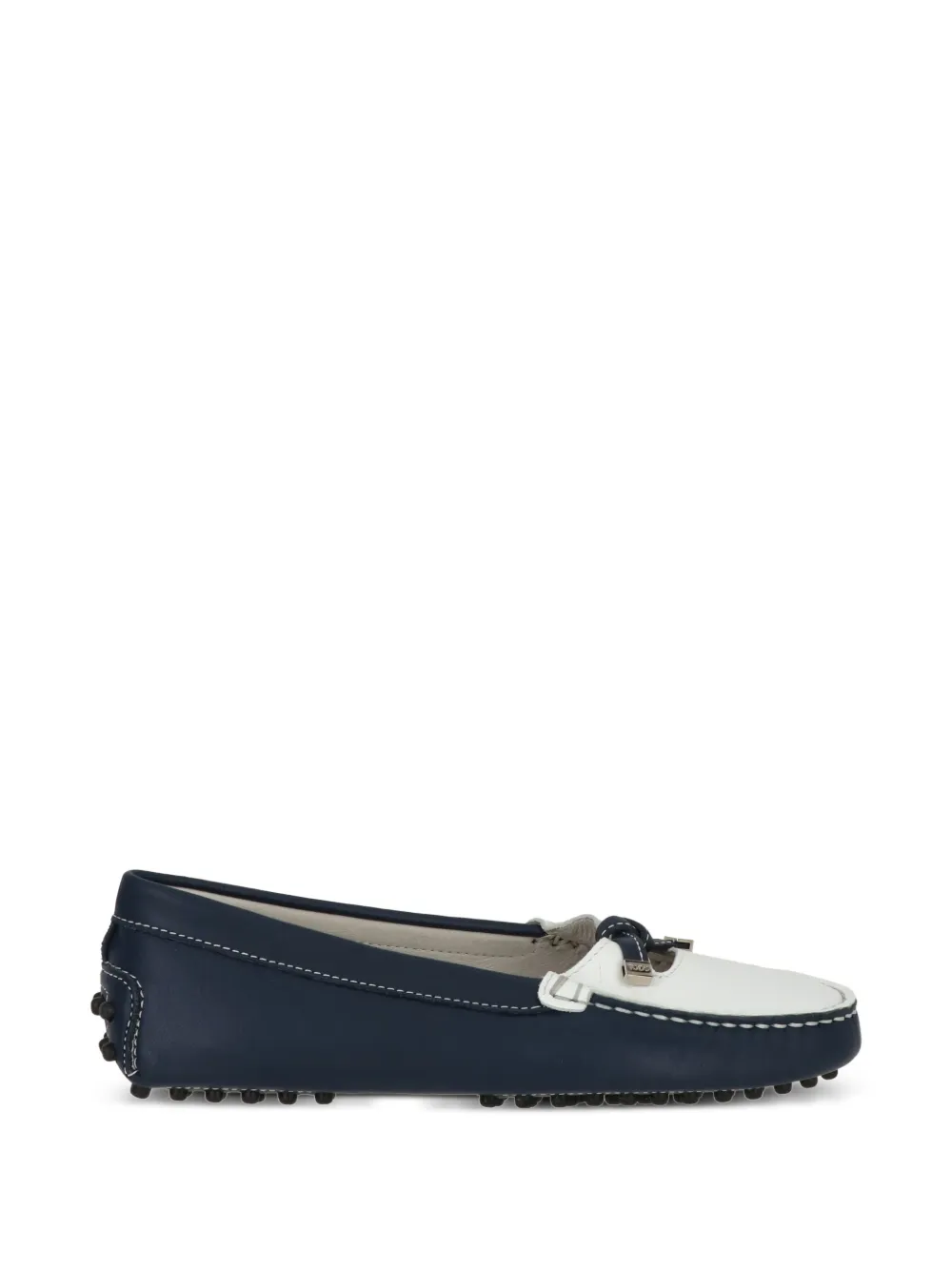 Tod's Kids Gommino leather ballet flats - Blu