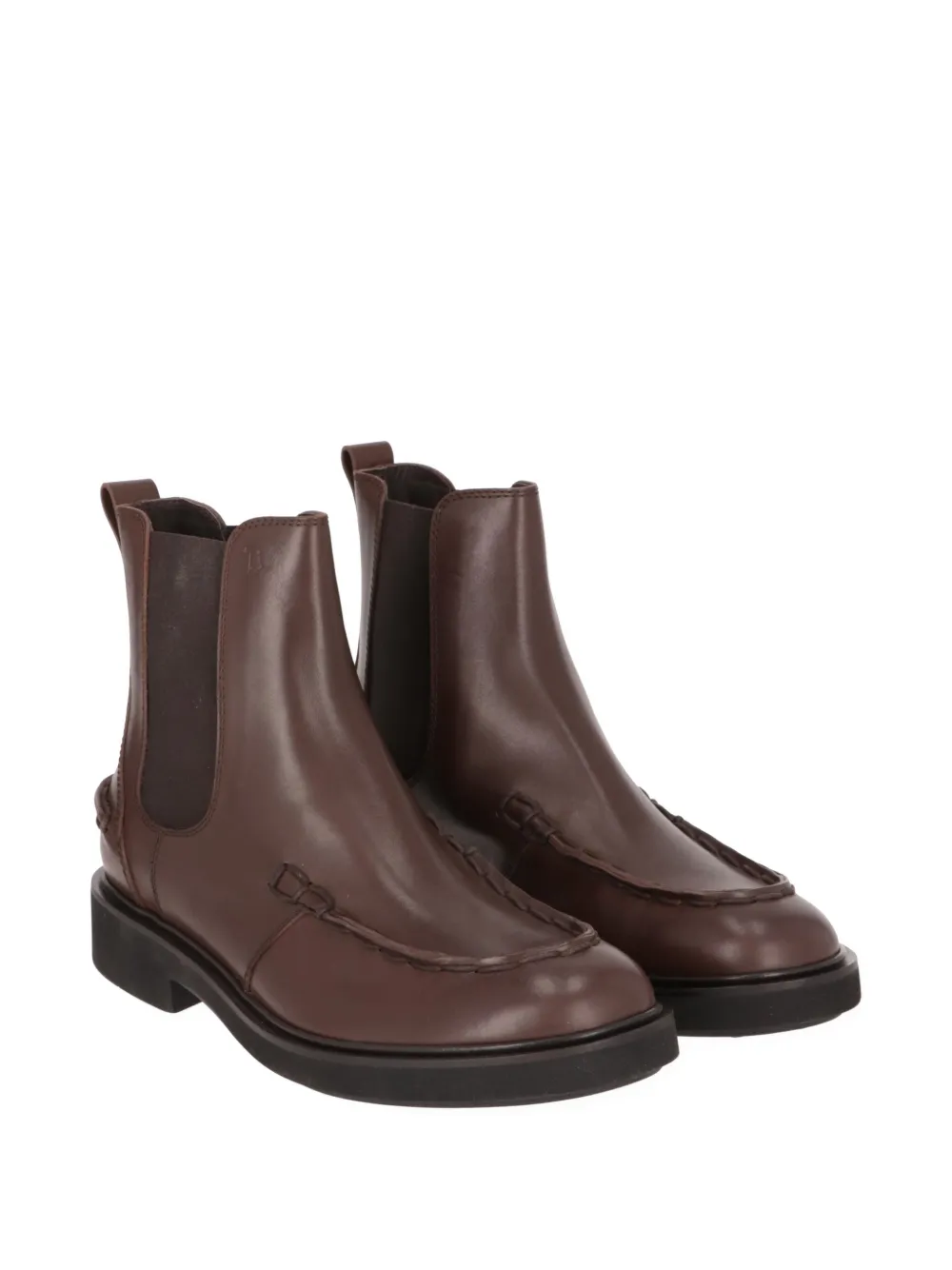 Tod's whipstitch Chelsea boots Bruin