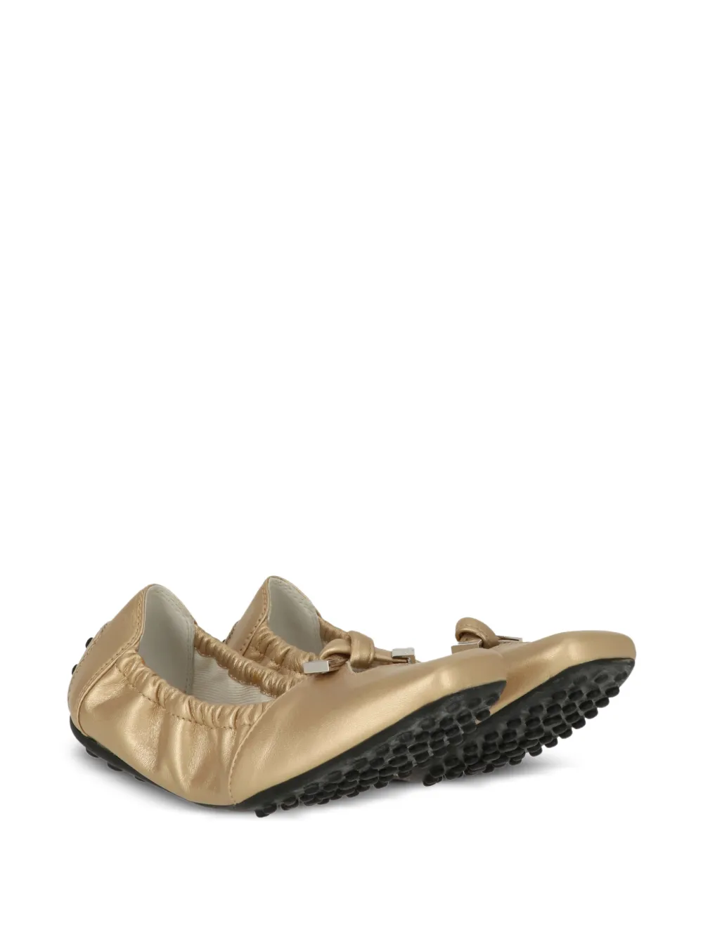Tod's Kids Gommino bow-detail ballet flats Goud