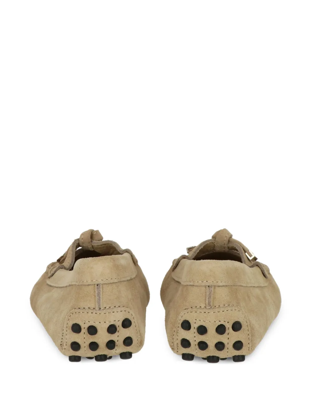 Tod's Kids Gommino bow-detail loafers Beige