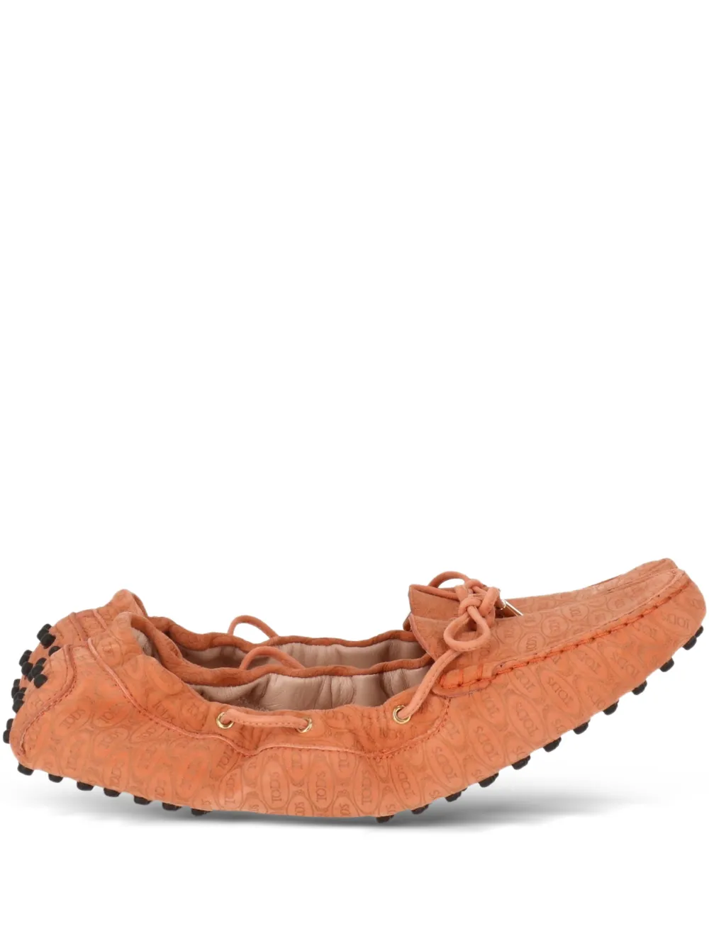 Tod's monogram-pattern loafers - Arancione