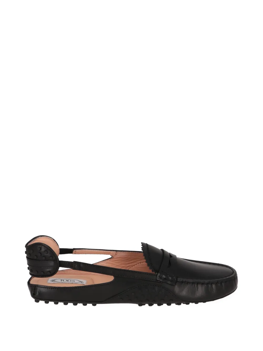 Tod's slingback Gommino loafers - Nero