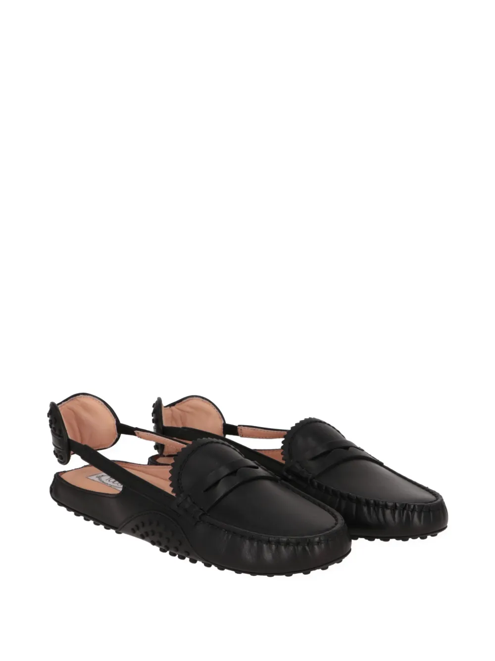 Tod's slingback Gommino loafers Zwart