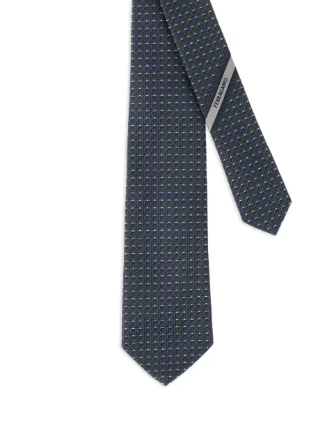 Ferragamo patterned-jacquard tie