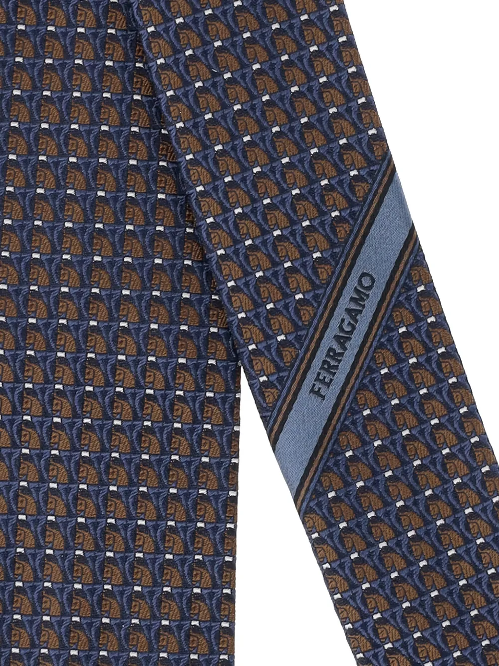 Ferragamo geometric-pattern silk tie | Image 2