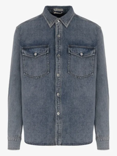 JW Anderson logo-patch denim shirt