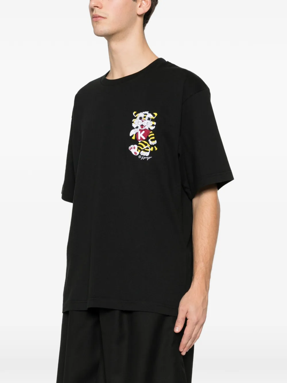 Kenzo T-shirt met borduurwerk Zwart