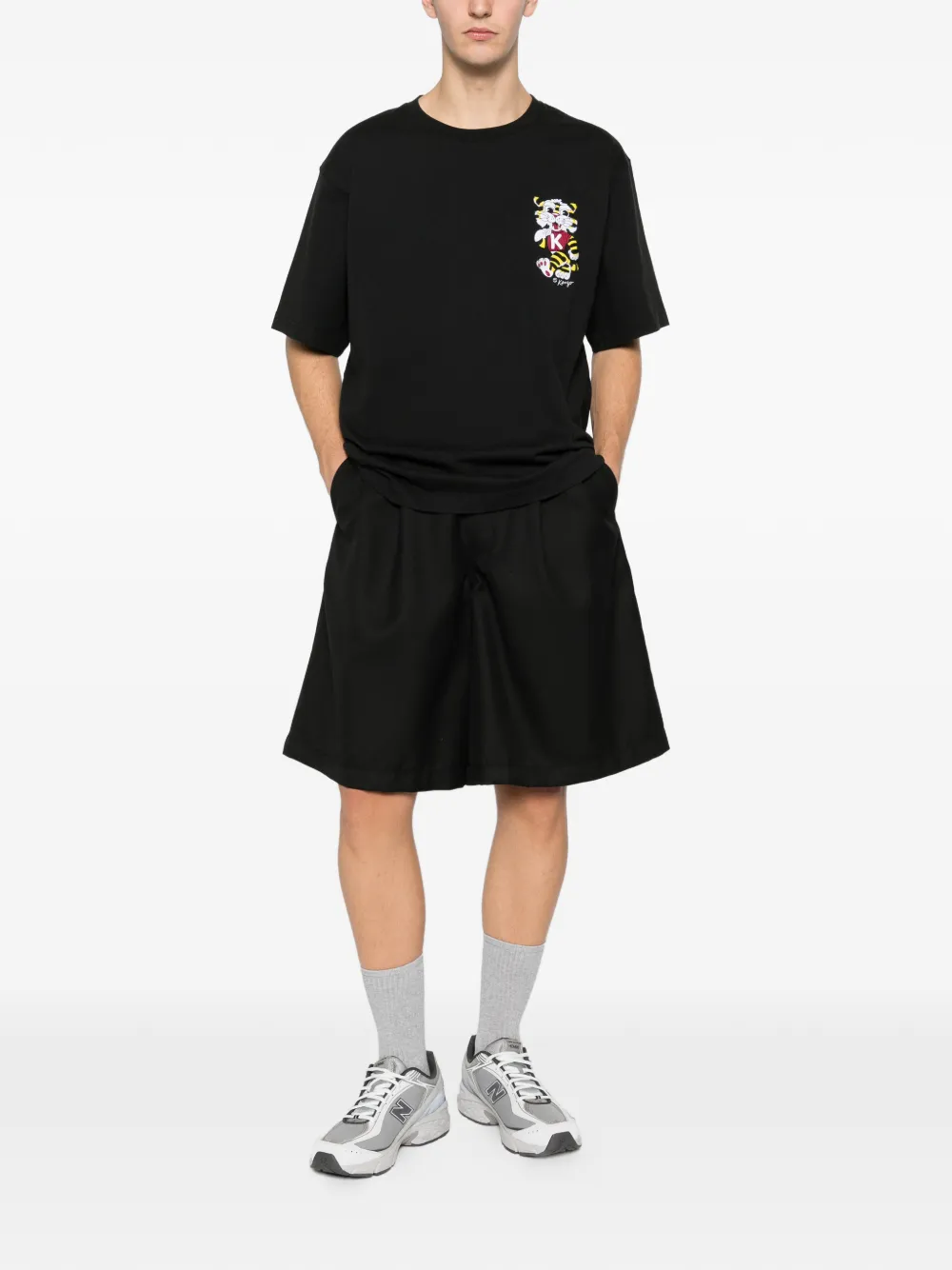 Kenzo embroidered T-shirt - Zwart