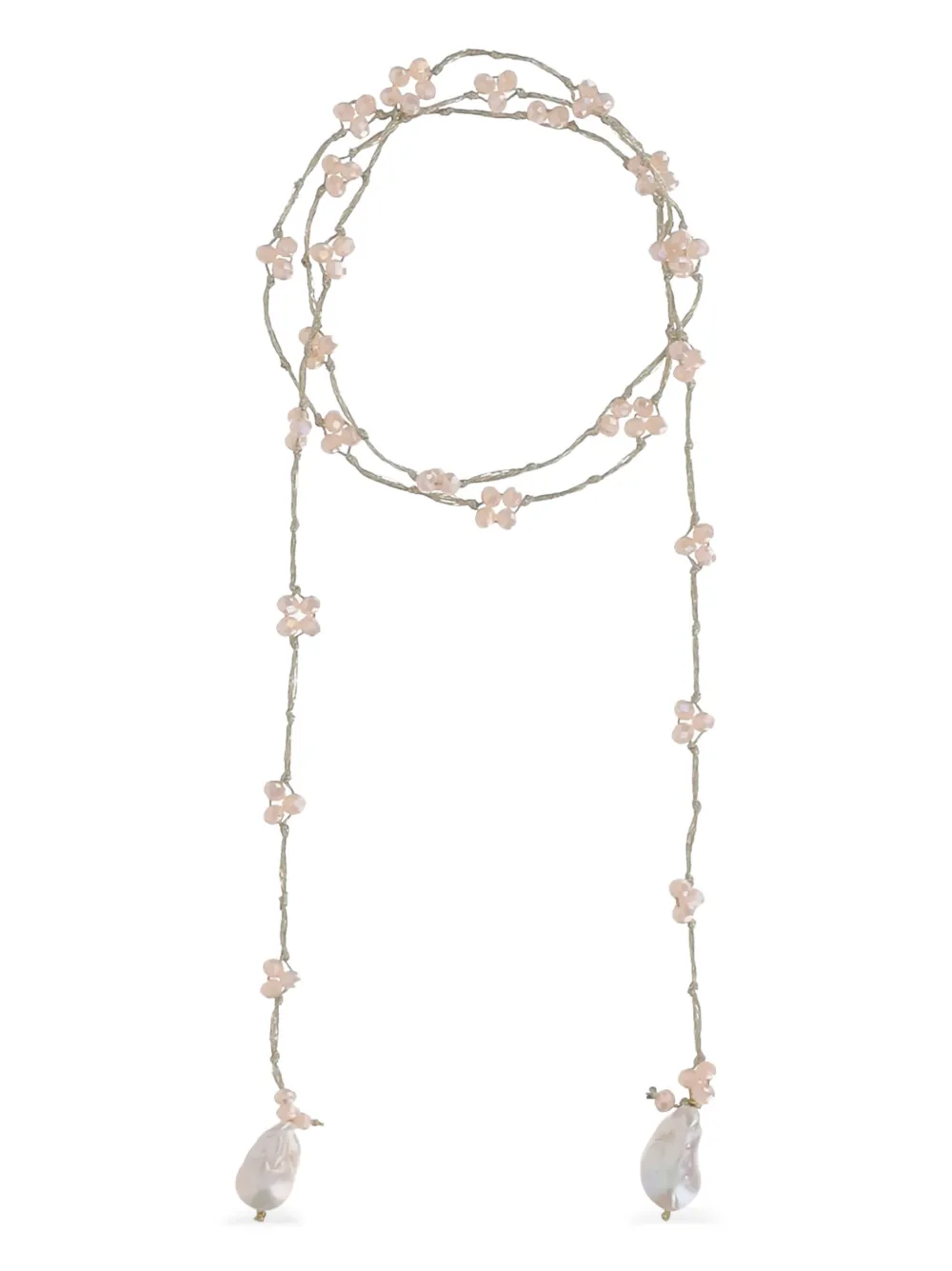 Mela embellished necklace - Argento