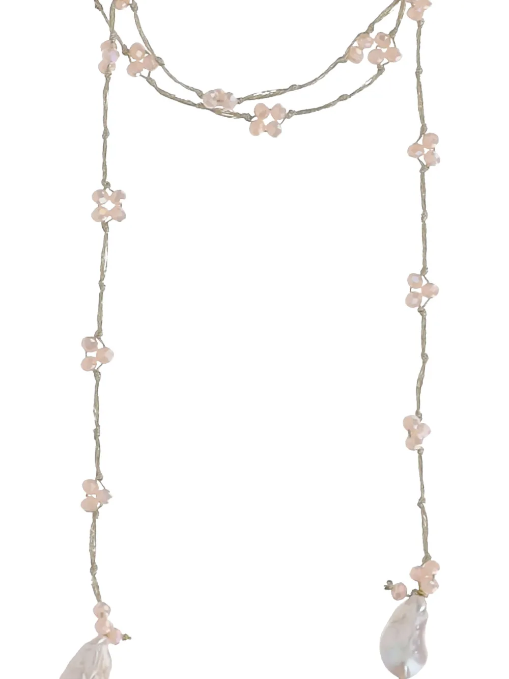 Mela embellished necklace - Zilver