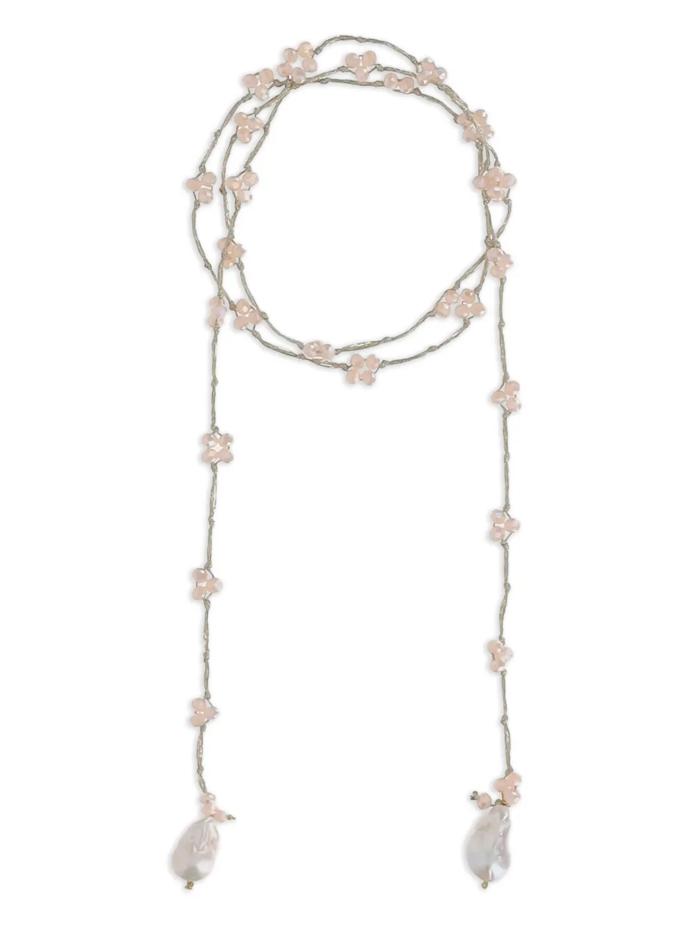 Mela embellished necklace - Argento
