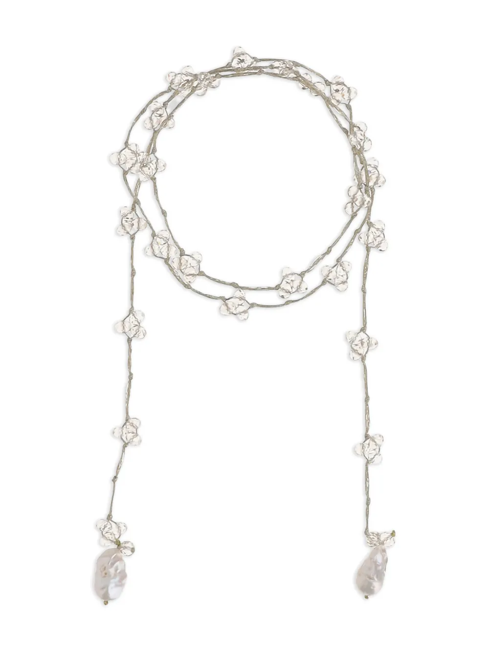 Mela embellished necklace - Weiß