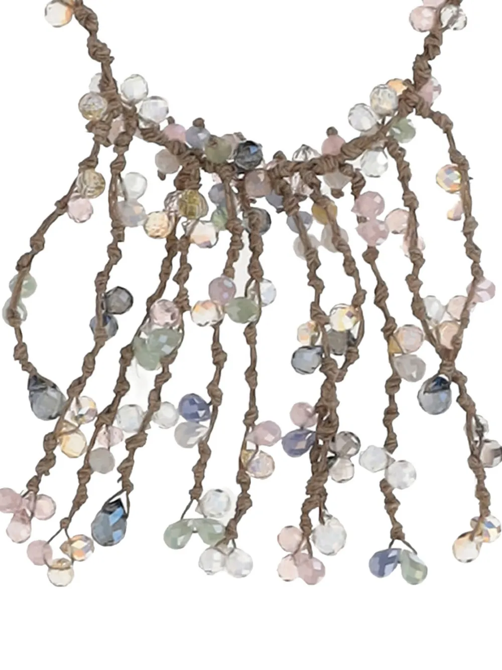 Mela crystal-embellishment necklace - Bruin