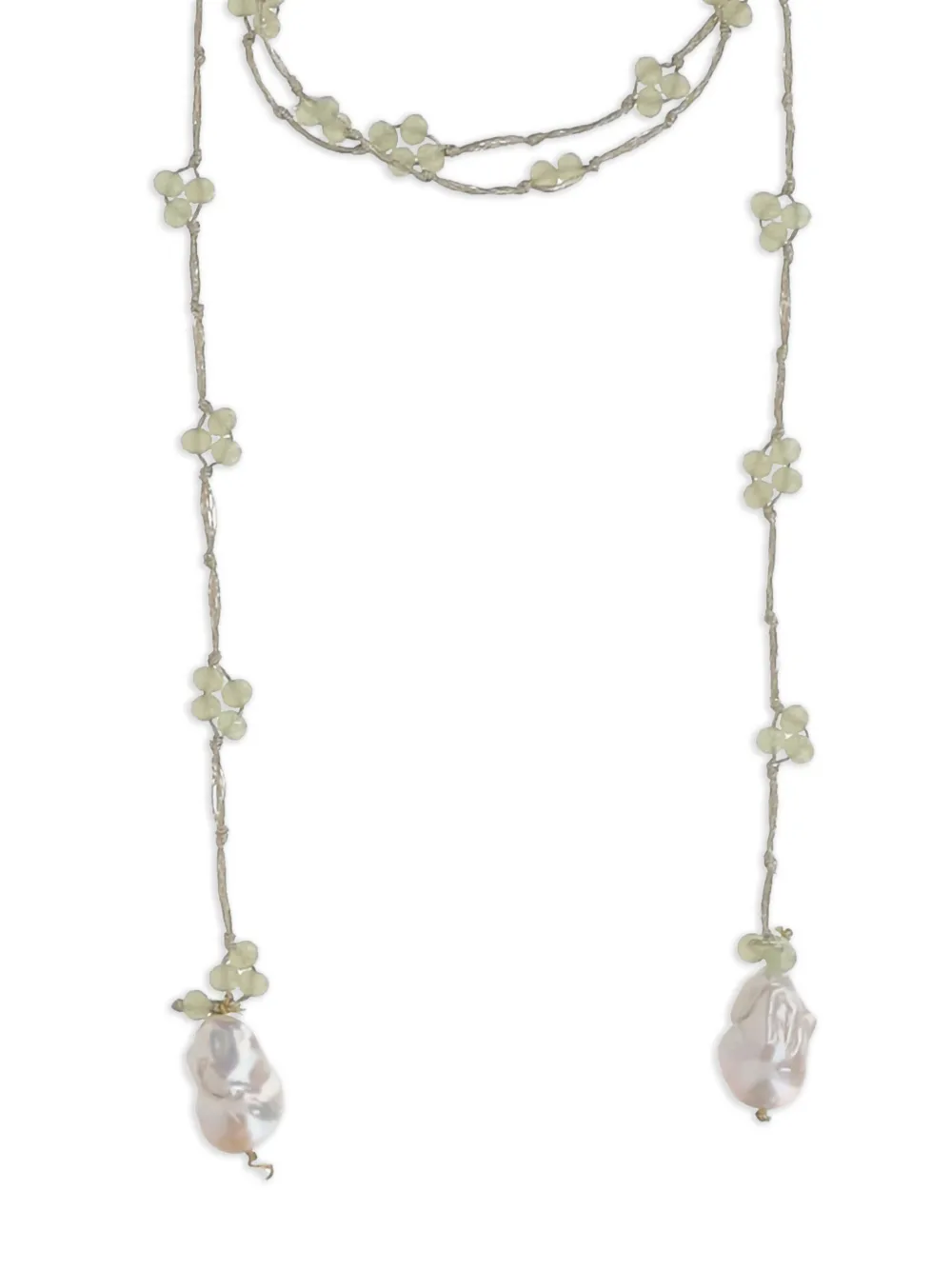 Mela embellished necklace - Groen